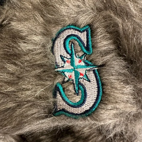 Melonwear Seattle Marines Faux Fur Trapper Hat Quilted Lining - Picture 6 of 7